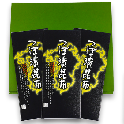 ネット限定　つぼ漬昆布400ｇ　3個セット完売